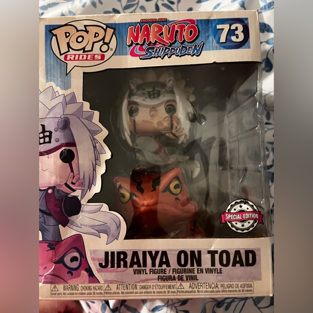 Funko Special Edition Jiraiya on Toad Figure - Orange and Pink